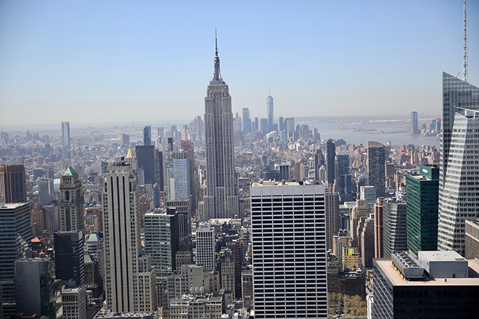 Rooftop top of rock vue new york